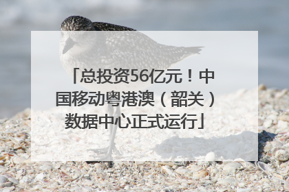 总投资56亿元！中国移动粤港澳（韶关）数据中心正式运行