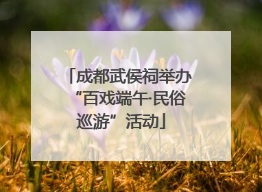 成都武侯祠举办“百戏端午·民俗巡游”活动