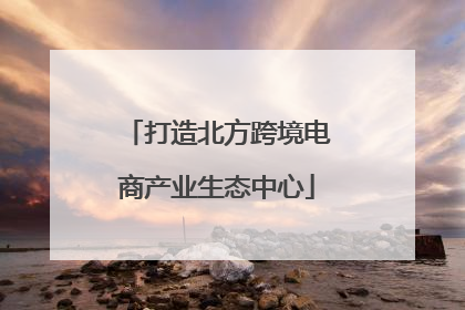 打造北方跨境电商产业生态中心