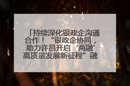 持续深化银政企沟通合作！“银政企协同，助力许昌开启‘两融’高质量发展新征程”融资对接会举行