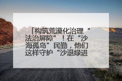 构筑荒漠化治理“法治屏障”！在“沙海孤岛”民勤，他们这样守护“沙退绿进”的生态奇迹