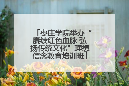 枣庄学院举办“赓续红色血脉 弘扬传统文化”理想信念教育培训班