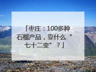 枣庄：100多种石榴产品，靠什么“七十二变”？