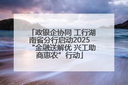 政银企协同 工行湖南省分行启动2025“金融送解优 兴工助商惠农”行动