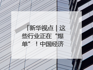 新华视点｜这些行业正在“爆单”！中国经济活力密码