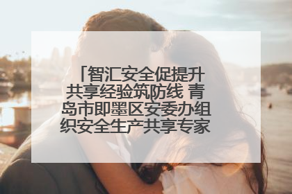 智汇安全促提升 共享经验筑防线 青岛市即墨区安委办组织安全生产共享专家现场观摩学习活动