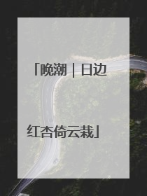 晚潮｜日边红杏倚云栽
