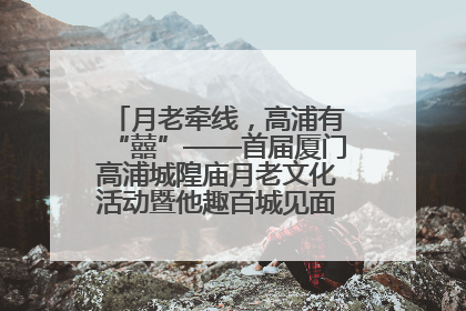 月老牵线，高浦有“囍”——首届厦门高浦城隍庙月老文化活动暨他趣百城见面会隆重举办