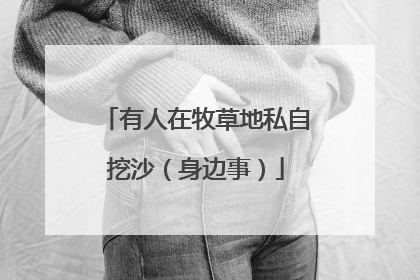 有人在牧草地私自挖沙（身边事）