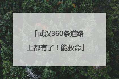 武汉360条道路上都有了！能救命