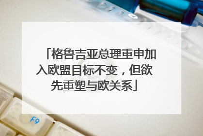 格鲁吉亚总理重申加入欧盟目标不变，但欲先重塑与欧关系