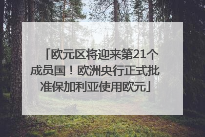 欧元区将迎来第21个成员国！欧洲央行正式批准保加利亚使用欧元