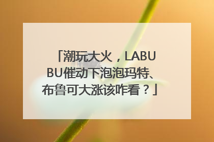 潮玩大火，LABUBU催动下泡泡玛特、布鲁可大涨该咋看？