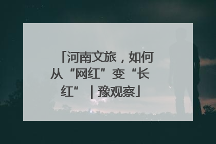 河南文旅，如何从“网红”变“长红”｜豫观察
