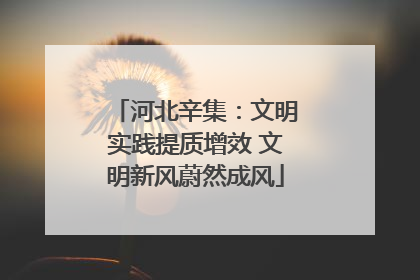 河北辛集：文明实践提质增效 文明新风蔚然成风