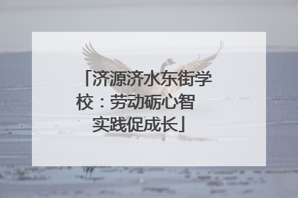 济源济水东街学校：劳动砺心智 实践促成长
