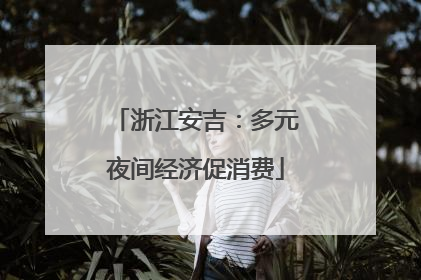 浙江安吉：多元夜间经济促消费