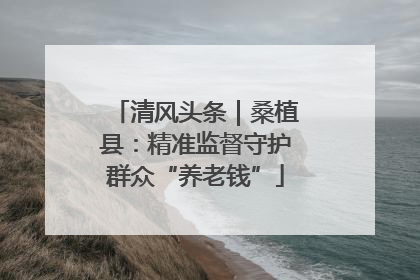 清风头条｜桑植县：精准监督守护群众“养老钱”