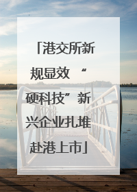 港交所新规显效 “硬科技”新兴企业扎堆赴港上市