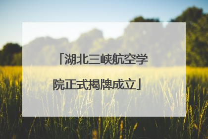 湖北三峡航空学院正式揭牌成立