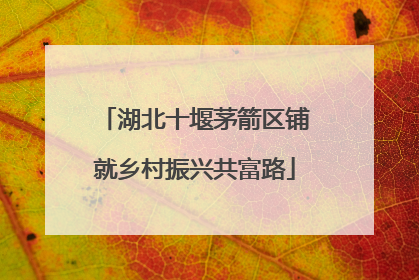 湖北十堰茅箭区铺就乡村振兴共富路