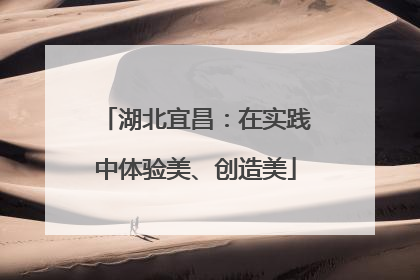湖北宜昌：在实践中体验美、创造美