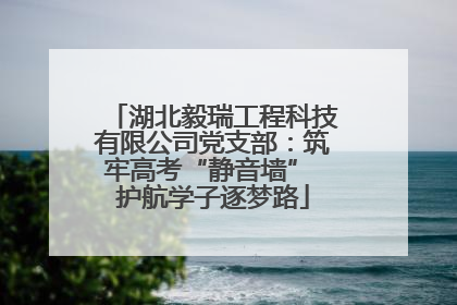 湖北毅瑞工程科技有限公司党支部：筑牢高考“静音墙” 护航学子逐梦路