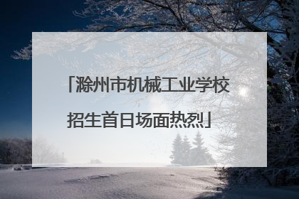 滁州市机械工业学校招生首日场面热烈