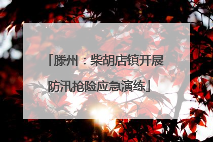 滕州：柴胡店镇开展防汛抢险应急演练