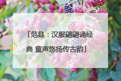 范县：汉服翩翩诵经典 童声悠扬传古韵