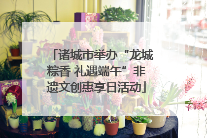 诸城市举办“龙城粽香 礼遇端午”非遗文创惠享日活动