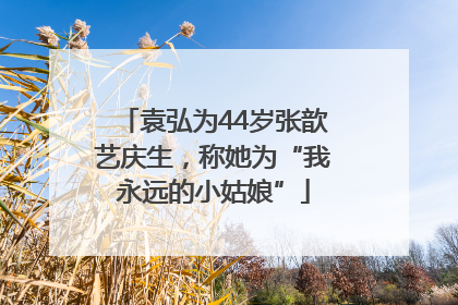 袁弘为44岁张歆艺庆生，称她为“我永远的小姑娘”