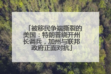 被移民争端撕裂的美国：特朗普绕开州长调兵，加州与联邦政府正面对抗