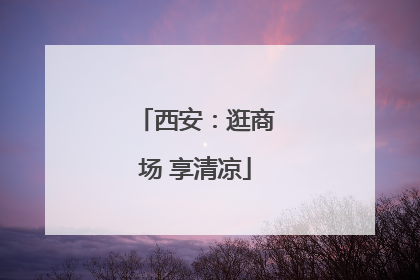 西安：逛商场 享清凉