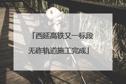 西延高铁又一标段无砟轨道施工完成