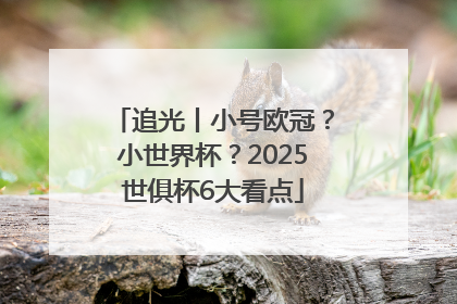 追光丨小号欧冠？小世界杯？2025世俱杯6大看点