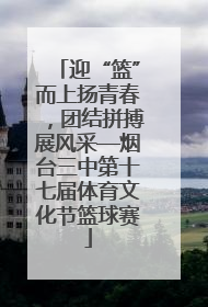 迎“篮”而上扬青春，团结拼搏展风采—烟台三中第十七届体育文化节篮球赛