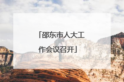 邵东市人大工作会议召开