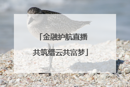 金融护航直播 共筑缙云共富梦