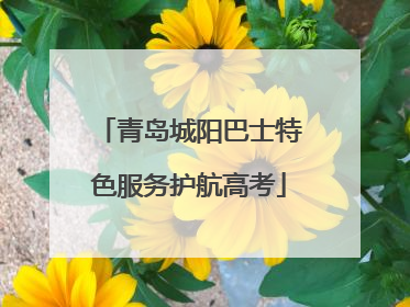 青岛城阳巴士特色服务护航高考