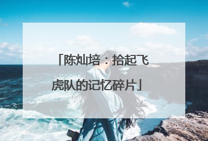 陈灿培：拾起飞虎队的记忆碎片