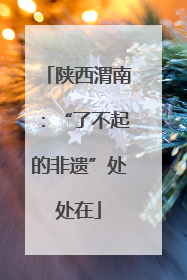 陕西渭南：“了不起的非遗”处处在