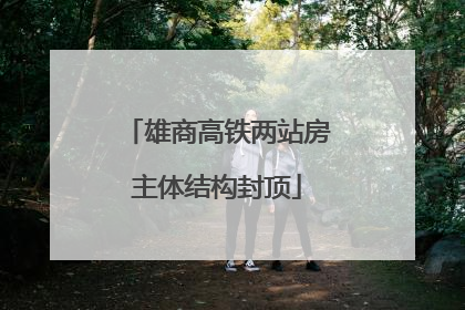 雄商高铁两站房主体结构封顶