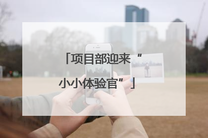 项目部迎来“小小体验官”
