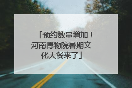 预约数量增加！河南博物院暑期文化大餐来了