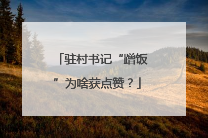 驻村书记“蹭饭”为啥获点赞？