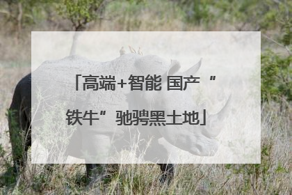 高端+智能 国产“铁牛”驰骋黑土地