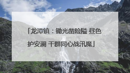 龙潭镇：锄光凿险隘 昼色护安澜 干群同心战汛魔
