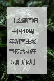 麋鹿回归中国40周年湖南主场宣传活动在岳阳启动