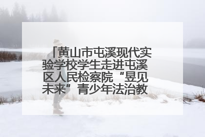 黄山市屯溪现代实验学校学生走进屯溪区人民检察院“昱见未来”青少年法治教育宣传基地